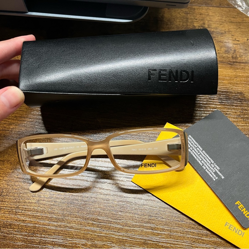 Brand New Fendi Glasses with Card & Case